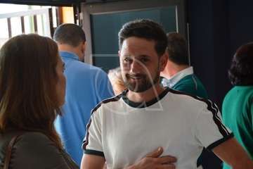 Reunión de los candidatos nacionalistas (NC) con la directiva del colectivo vecinal del Valle de los Nueve (Foto TA)